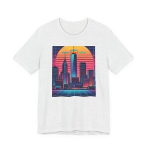 Retro City Sunset T-Shirt — Vaporwave Skyline Graphic Tee