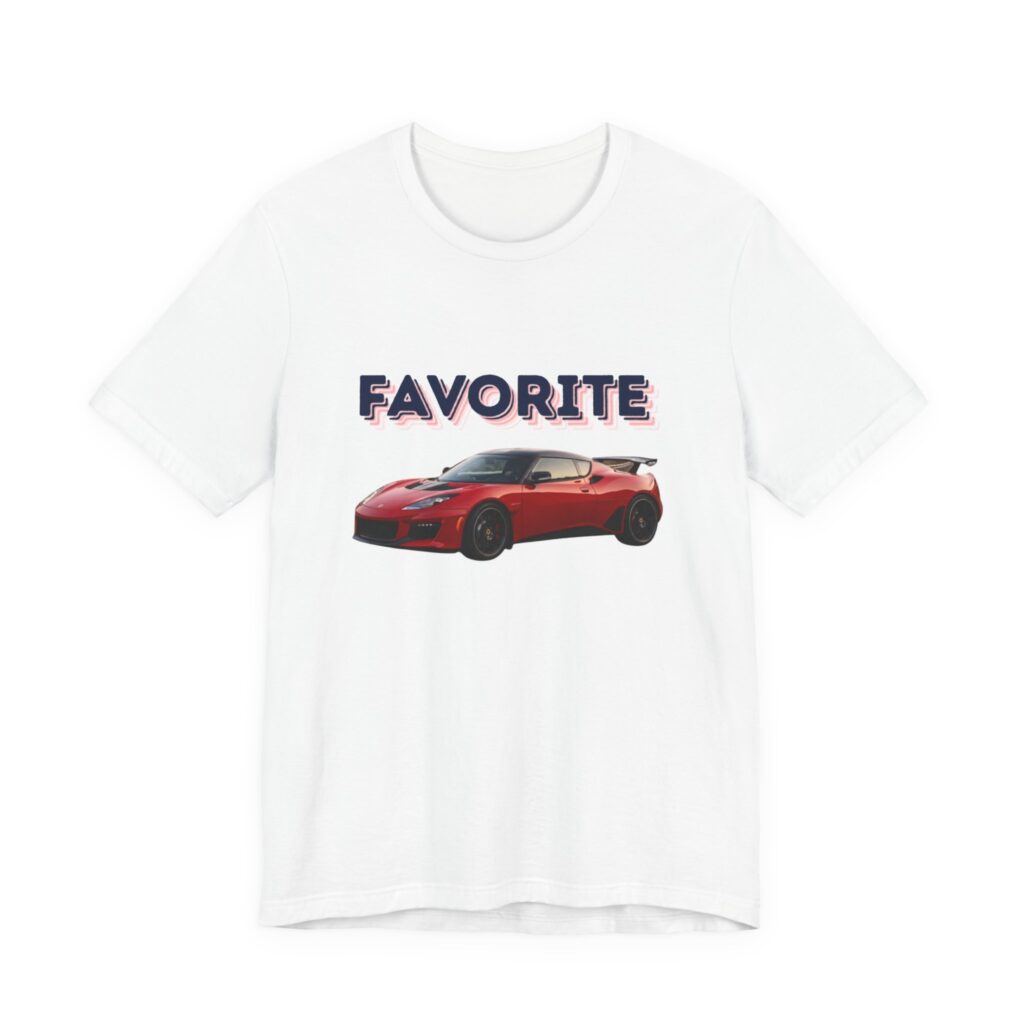 Favorite Red Sports Car T-Shirt – Retro Racing Tee for Car Lovers