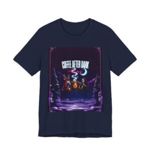 Coffee After Dark Tee — Cozy Nighttime Coffee Graphic Shirt