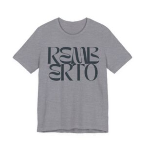 Retro Serif 'Resuelto' Graphic Tee — Bold Modern Typography T-Shirt