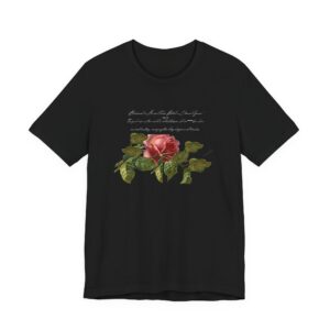 Vintage Rose Graphic Tee — Classic Floral Short Sleeve Shirt