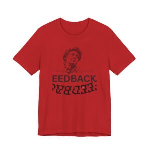Feedback Tee — Retro Distressed Portrait Graphic T-Shirt