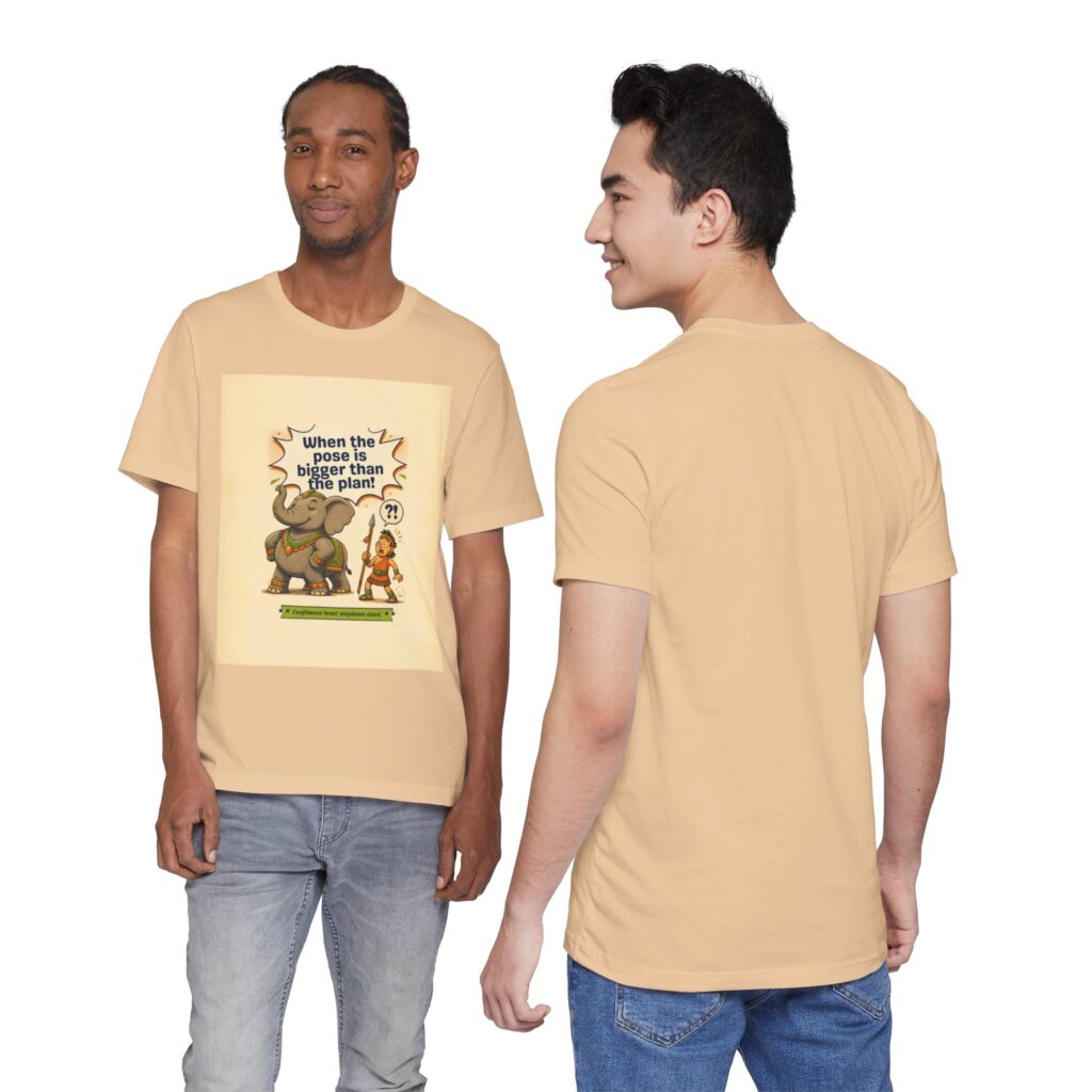 Elephant & Explorer Graphic Tee — "When the Poo is Bigger Than the Plan"