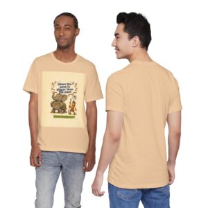Elephant & Explorer Graphic Tee — "When the Poo is Bigger Than the Plan"