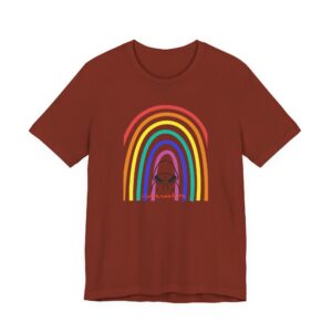 Rainbow Astronaut Tee — Retro Pride Space Graphic T-Shirt