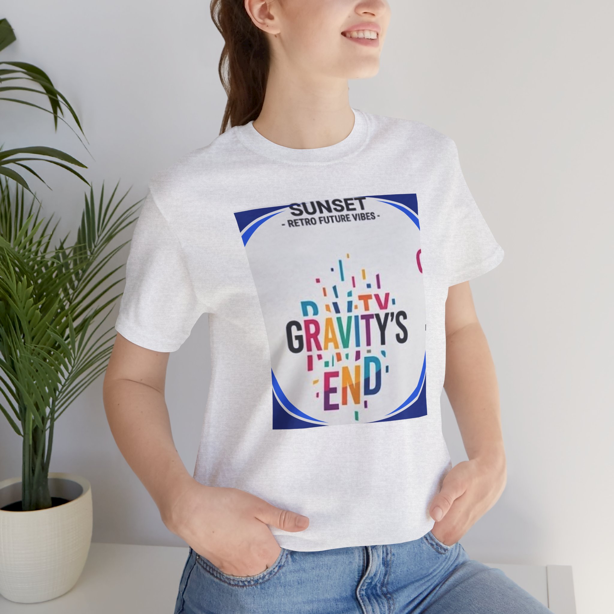 Sunset Retro Vibes “Gravity's End” Graphic Tee - Image 4